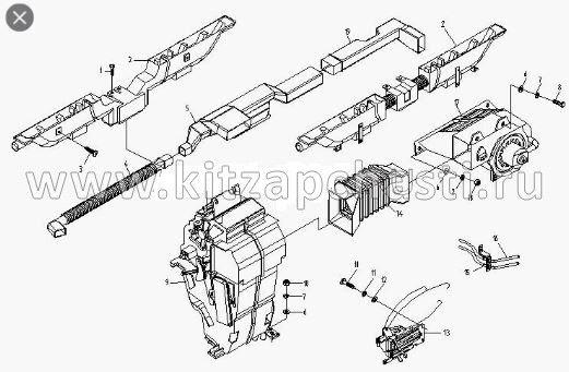 Воздуховод отопителя подающий Baw Fenix 1044 Евро 3 BP17808110054